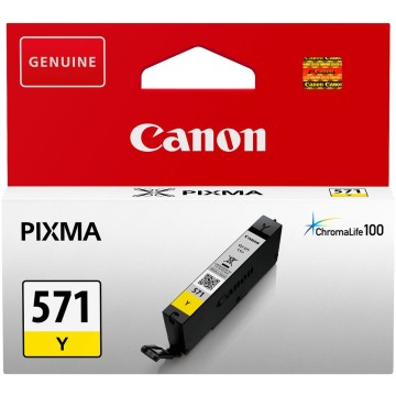 CANON CLI-571Y | Cartouche d'encre Canon CLI-571Y | PIXMA MG5750 | Jaune (Y) | 7ml