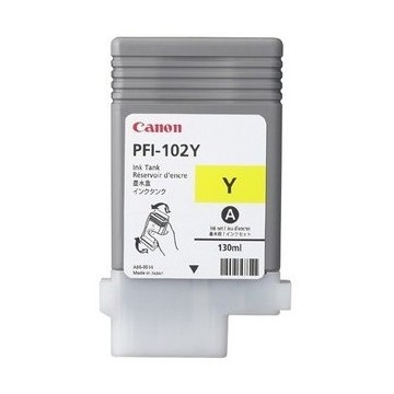 CANON PFI-102Y | Cartouche d'encre Canon PFI-102Y | IPF 700 | Jaune (Y) | 130ml