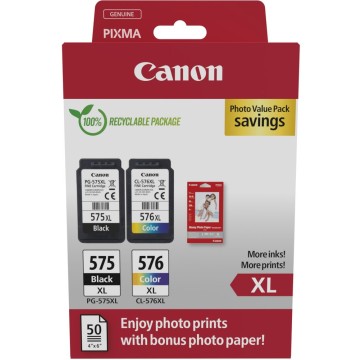 CANON PG575-CL576 | Photo value pack XL Canon PG575-CL576 | Pixma TR4750i | BKCMY | GP-501 50Bl.