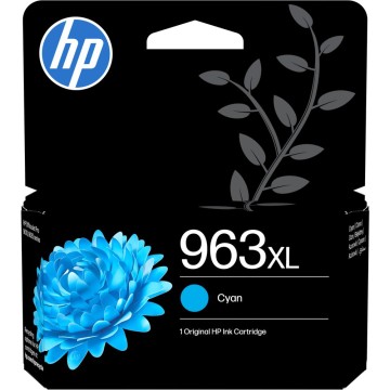 HP 3JA27AE#LS1 | Cartouche d'encre HP 963XL | OfficeJet 9010/9020 | Cyan (C) | 1'600 pages