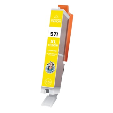 ECOPrinter Canon 571Y | Cartouche ECOPrinter équivalent à Canon CLI-571 XL   | Famille Canon PGI-570 / CLI-571 | Jaune (Y) | 800 pages