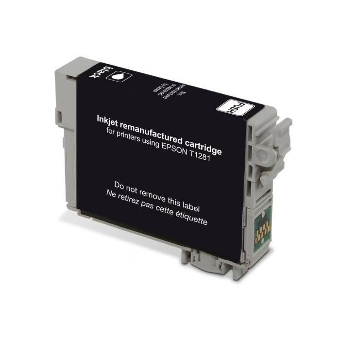 ECOPrinter Epson 1281BK | Cartouche ECOPrinter équivalent à Epson T1281   | Famille Epson T128x (Renard) | Noir (BK) | 300 pages