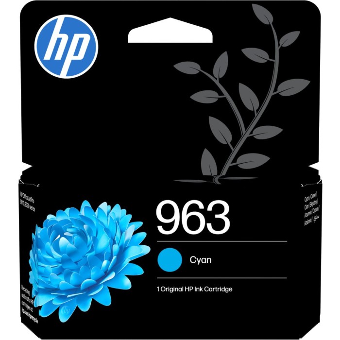 HP 3JA23AE#LS1 | Cartouche d'encre HP 963 | OfficeJet 9010/9020 | Cyan (C) | 700 pages