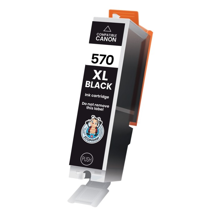 ECOPrinter Canon 570BK | Cartouche ECOPrinter équivalent à Canon PGI-570 XL   | Famille Canon PGI-570 / CLI-571 | Noir (BK) | 700 pages