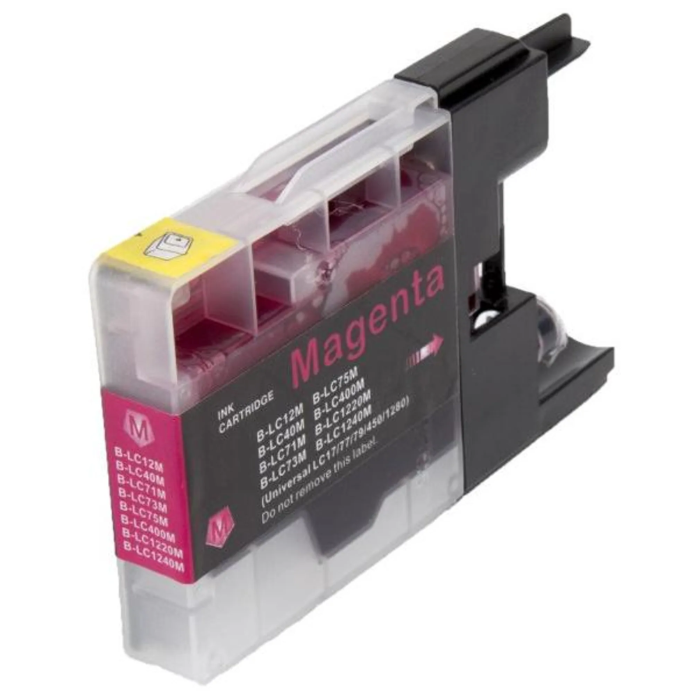 ECOPrinter Brother 1240M | Cartouche ECOPrinter équivalent à Brother LC-1240 - LC-1280  | Famille Brother LC-1240-1280 | Magenta (M) | 1'200 pages