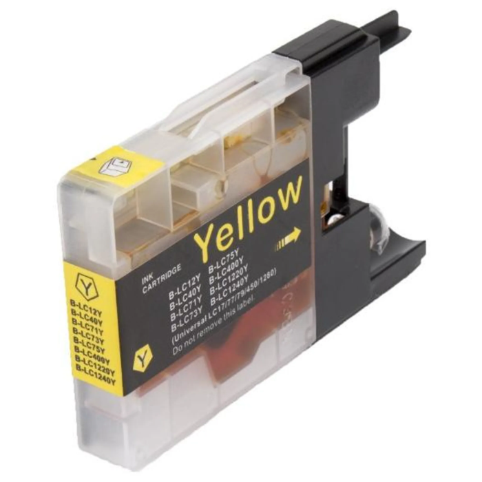 ECOPrinter Brother 1240Y | Cartouche ECOPrinter équivalent à Brother LC-1240 - LC-1280  | Famille Brother LC-1240-1280 | Jaune (Y) | 1'200 pages