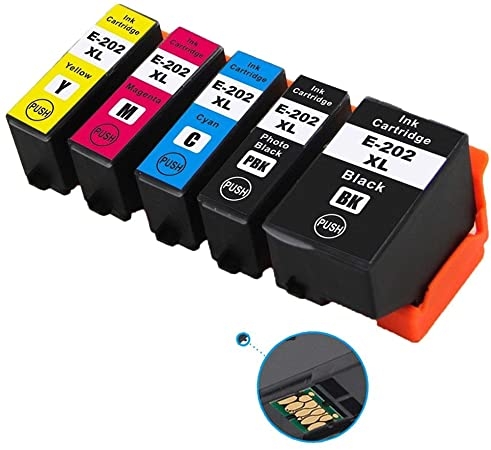 Pack de 5 cartouches ECOPrinter équivalent à Epson 202 XL