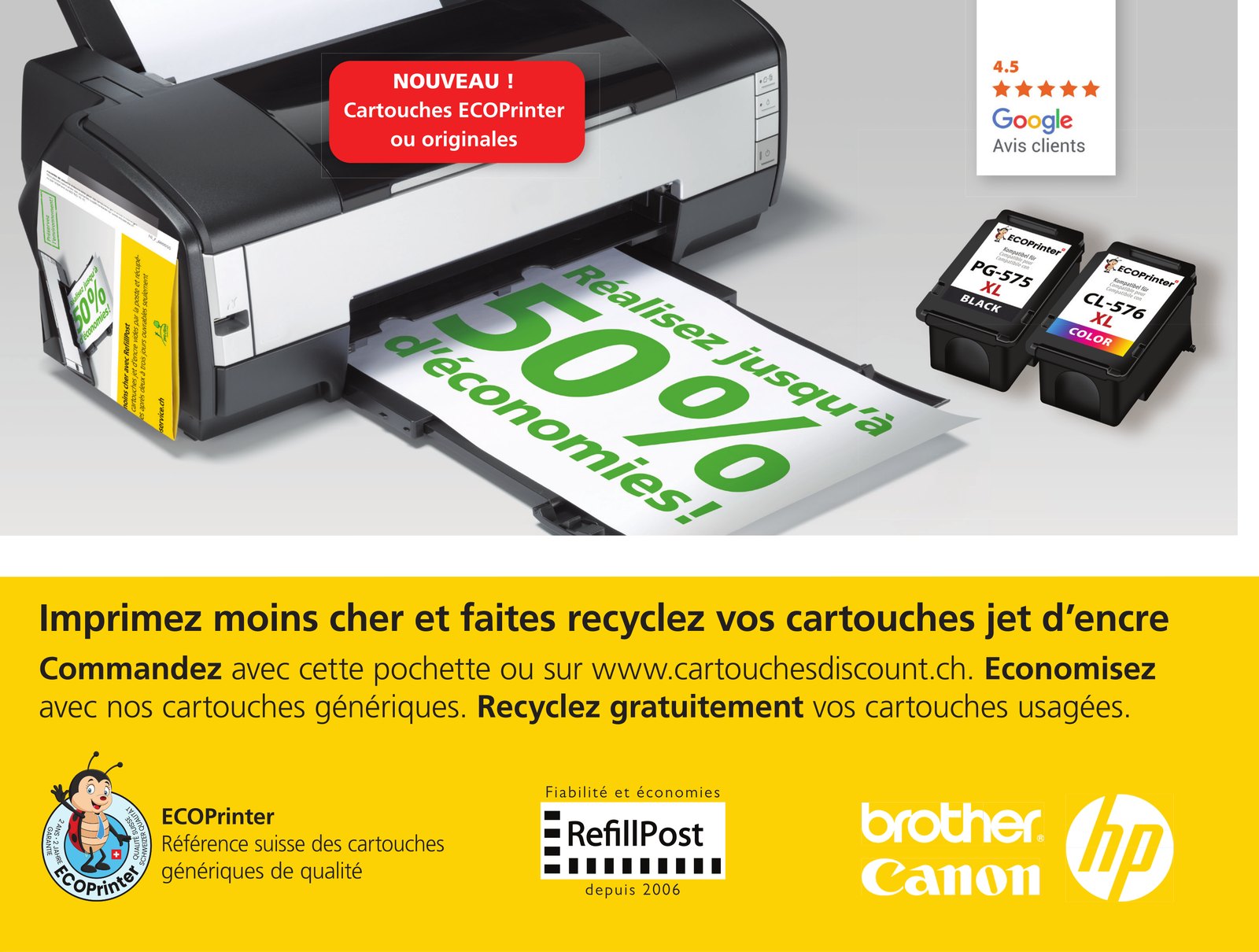 Face avant de la pochette RefillPost